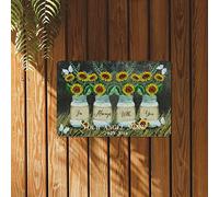 Sunflower Metal Sign I'm Always with You Spiritual Sayings Lettering Metal Wall Art 8x12in Weatherproof Rustic Chic Iron Painting For Home Bar Pub Cafe Farm Room