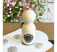Sunflower Mini Rubber Stamp, Ink Stamp for Cards Envelopes Scrapbook, Wooden Floral Stamp, DIY Tags Crafts, Wedding Crafts