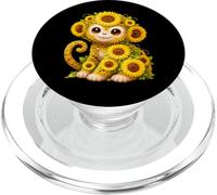 Sunflower Monkey Flower Gardening Floral PopSockets PopGrip for MagSafe