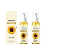Sunflower Multi-Purpose Nourishing Oil for Face and Body Care，2pc | Long Lasting Moisturizing,Lightweight Deep Nourish Dry Skin, Suitable for Face, Body, Massage, Hair & DIY Beauty.