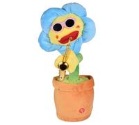Sunflower Musical Toy - Dancing Plush Flower, LED Light Flower, 80 Melody Songs, Interactive Birthday Gift Toy, Musical Saxophone Blossom, Soft Learning Fun, Animated Flower Toys