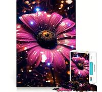 Sunflower Neon Cosmic Glow Jigsaw Puzzles for Adults1000 Piece Sharp Logic Toy Together Fun Tight Cut Memorable Gift 38x52cm