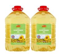 Sunflower Oil 5Ltr FromKTC Brand Cooking Oil Sunflower Seed Oil Deep or Shallow Frying Oil Vegan Gluten-Free Product of India Pack of 2