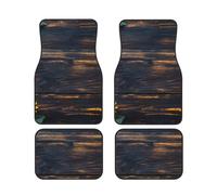 Sunflower On Wooden Board Car Floor Mats With Non-Slip Backing - Absorbent Interior Protector For Cars, Suvs & Vehicles - Easy To Clean, Durable Car Carpets