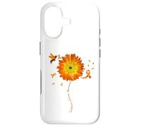 Sunflower Orange Ribbon Leukemia Cancer Awareness Case for iPhone 17
