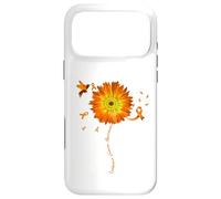 Sunflower Orange Ribbon Leukemia Cancer Awareness Case for iPhone 17 Pro Max