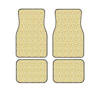 Sunflower pattern Print Versatile Car Accessory Floor Mats 4-Piece Set Waterproof Anti-Slip Sedans Trucks