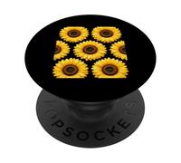 Sunflower Pattern Yellow Sunflower Floral Flower Aesthetic PopSockets Adhesive PopGrip