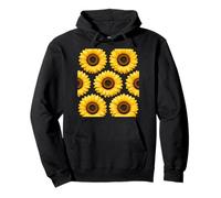 Sunflower Pattern Yellow Sunflower Floral Flower Aesthetic Pullover Hoodie