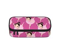 Sunflower Pencil Case Large Capacity Pen Bag Office Stationery Bag Cosmetic Bag with Compartments for Girls Boys and Adults-Little Ballerina Dancing Girl-One Size