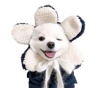 Sunflower Pet Hoodie for Dogs & Cats | Adorable Flower Hood Fashion Outfit | Warm Cozy Sweater for Small Puppies/Kittens | Machine Washable Pet Clothes (blue)