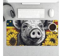 Sunflower Pets Desk Pad Protector Non-Slip Gaming Desk Mat Waterproof Desktop Mat for Keyboard and Mouse Large Mousepad Smooth Writing Pad for Home Office Work(23.6 X 13.8)