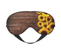 Sunflower Plant Print Satin Sleep Mask & Eye Mask | Deep Dream Sleep Masks for Women & Men | Soft Sleeping Eye Mask to Nourish Skin