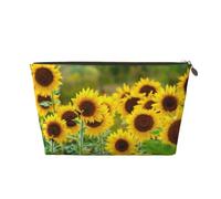 Sunflower Plant Printed, Makeup Bag Cosmetic Bag Portable Travel Toiletry Bag Pencil Case Toiletry Pouch