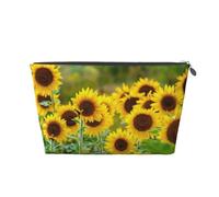 Sunflower Plant Printed, Toiletry Pouch Makeup Bag Cosmetic Bag Portable Travel Toiletry Bag