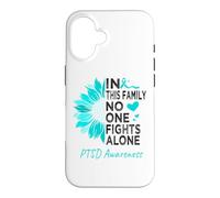 Sunflower PTSD Awareness month support PTSD warrior Case for iPhone 16