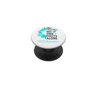 Sunflower PTSD Awareness month support PTSD warrior PopSockets Adhesive PopGrip