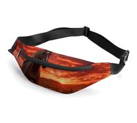 Sunflower Red Horse Belt Bag Fanny Pack Crossbody Bags Waist Pack for Running Workout, 36 * 15cm