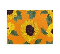 Sunflower Seamless Pattern Adults 500 Pieces Puzzles-Jigsaw Wooden Puzzle for Adults Elderly