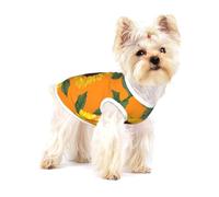 Sunflower Seamless Pattern,Cotton Sleeveless Pet T-Shirt Soft Stretchy Puppy Breathable Vest,M