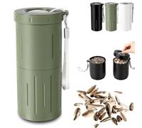 Sunflower Seed Cup with Shell Storage - Snack Container with Spit Lid for Mess-Free Travel, Ideal for Car, Outdoor Activities, On-the-Go Use