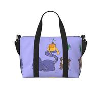 Sunflower Seeds and Cats Large-Capacity Travel Bag with Adjustable Shoulder Strap, Suitable for Sports, Fishing, and Fitness.