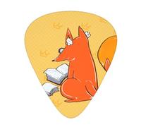 Sunflower seeds and foxes Guitar picks 12 pieces, ABS material, smooth edges, comfortable feel, 3 optional thicknesses