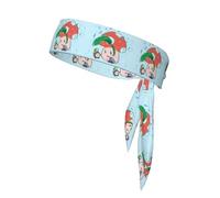 Sunflower Seeds and Mushroom Sweat-Absorbing Sports Headband, Unisex Sports Headband, Suitable for Outdoor Travel and Various Sports.