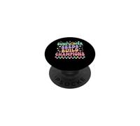 Sunflower Seeds Build Champions Groovy Baseball Fan PopSockets Adhesive PopGrip