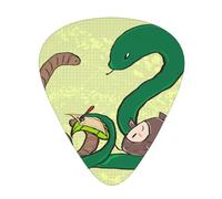 Sunflower seeds earthworm snake Guitar picks 12 pieces, ABS material, smooth edges, comfortable feel, 3 optional thicknesses