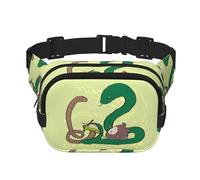 Sunflower seeds earthworm snake Printed fashionable waist bag, unisex messenger bag, fashionable travel waist bag