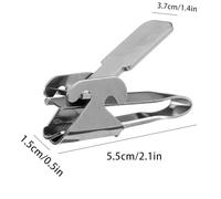 Sunflower Sheller - 2 in 1 Stainless Steel Pumpkin Seed Opener, Multi Purpose Wide Pine Nut Peeler, Compact Kitchen Tool for Sunflower Seeds, Nuts, and Snack Preparation, Manual Shell Cracker