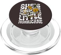 Sunflower She's Sunshine Mixed With A Little Hurricane Funny PopSockets PopGrip for MagSafe