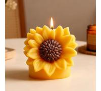Sunflower Silicone Candle Mould, 3D Unique Flowers Pillar Candle Mould for Candle Making, Epoxy Resin Casting Molds for DIY Resin Craft, Handmade Wax Soap & Home Decoration