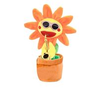 Sunflower Singing - Talking Sunflower, Repeated Recording of Soft Talking Saxophone Plush, Wedding Favors, with Cushion, 200 Songs, Musical Gift
