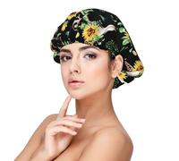 Sunflower Skull Boho Silk Bonnet for Sleeping Women Men - Adjust Satin Bonnet for Sleeping, Soft Comfrt Hair Bonnet for Sleeping