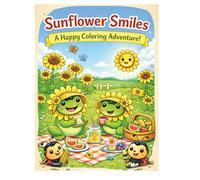 Sunflower Smiles: A Happy Coloring Adventure