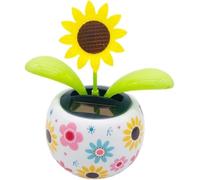 Sunflower Solar Dancing Flower Solar Dancing Solar Decoration, Solar Powered Swinging Animated Dancer Office Desk Car Decoration Kits
