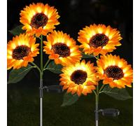 Sunflower Solar Light, Outdoor Flower Ground Light, Suitable for Balconies, Courtyards, Gardens, and Paths, Waterproof and Durable, Creating A Sunny Atmosphere