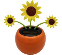 Sunflower Solar Powered Dancing Flower,Solar Dancing Flowers Ornament Shaking Head Solar Powered Car Toy,Dancing Sunflowers Shaking Head Car Ornaments Swinging Dancer Toys,for Car Decoration