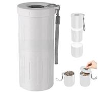 Sunflower Spit Cup, Sunflower Seed Cup, 2-In-1 Portable Seed Spit, Mess-Free Pistachios Snack Nut Bowl for Seeds Lovers On-The-Go & Sports Games, White