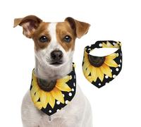 Sunflower Spotted Print Dog Bandana Cat Bandana 1PC Dog Accessories for Small Dogs