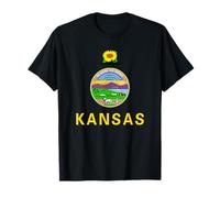 Sunflower State Vintage Kansas Flag T-Shirt