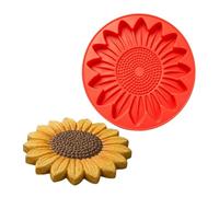 Sunflower Stepping Stone Mould, Silicone Concrete Mould Reusable DIY