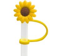 Sunflower Straw, Plug Reusable Splash Proof Plugs Kitchen Tool Straw Tips Cover Silicone Cup Accessory Drinking Dust Cap Drinking Straw Dispensers Kitchen Accessories