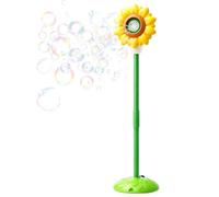 Sunflower Street Lamp Bubble Tower - 3 in 1 Automatic Bubble Blower Set, Music & Water Sprayer | Adjustable Height Standing Bubble Machine for Kids | Decoration c
