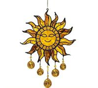 Sunflower Sun Catcher, Acrylic Sunflower Decorative Pendant for Balcony Windows, Stained Glass Style Rainbow Maker, from Daughter Son, Window Hanging for Living Room Patio Garden