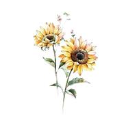 Sunflower Temporary Tattoo Stickers, Waterproof Female Lasting Ins Wind Arm Small Fresh Simulation Fake Tattoos