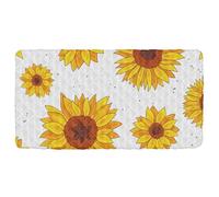 Sunflower Toddler Bed Sheet Portable Soft&Comfortable Cot Sheet for Sleeper Travel Bed for Small Spaces Baby Sleeping 50'' x 25'' (Sheet,Bed Not Included)