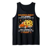 Sunflower Truck Developmental Disability is A Journey Tank Top